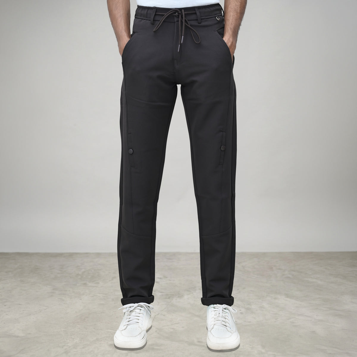 Relaxed Fit joggers with 4-Way Ultra-Stretch Lycra.