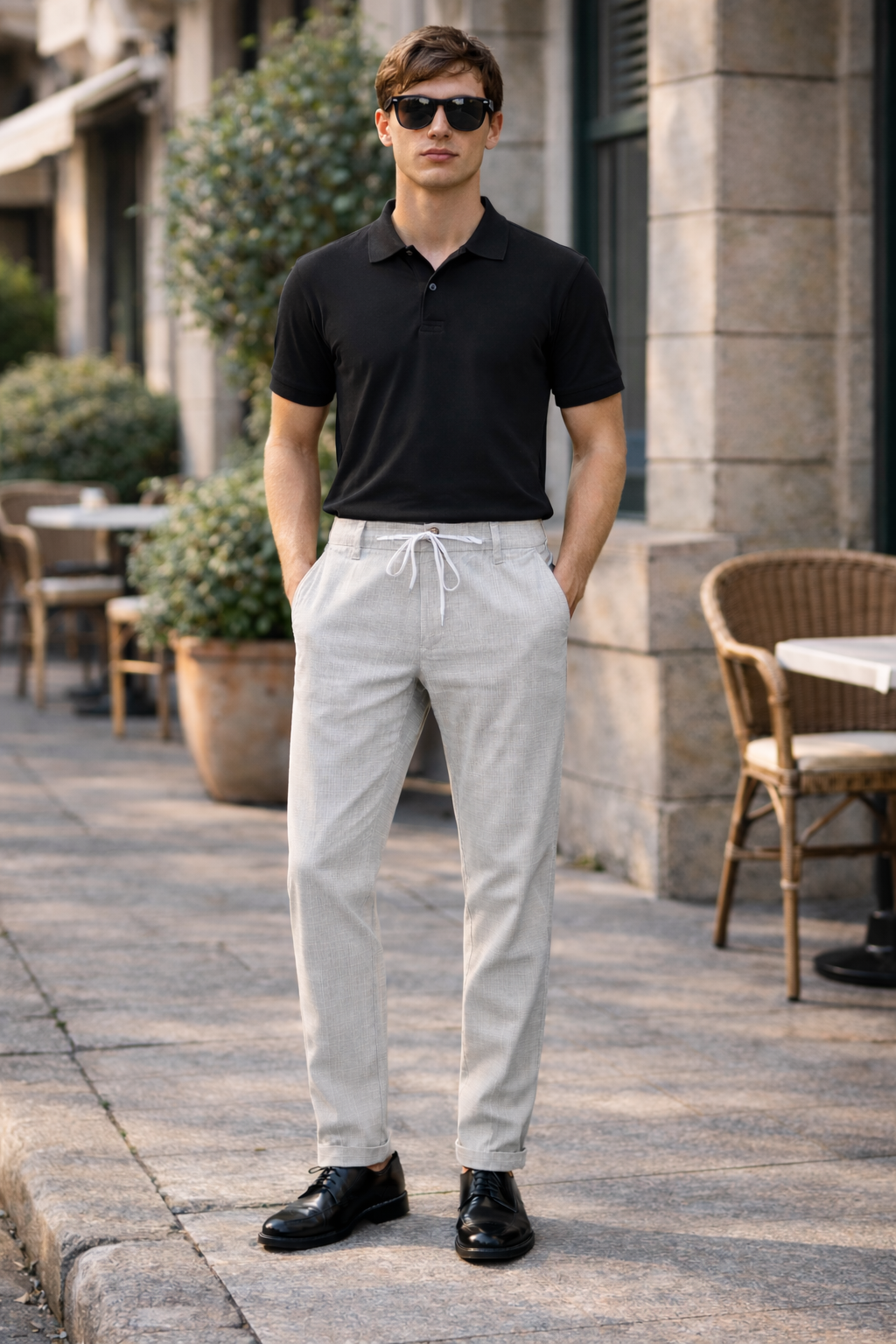 Comfort Fit Men's Linen Blend Lower