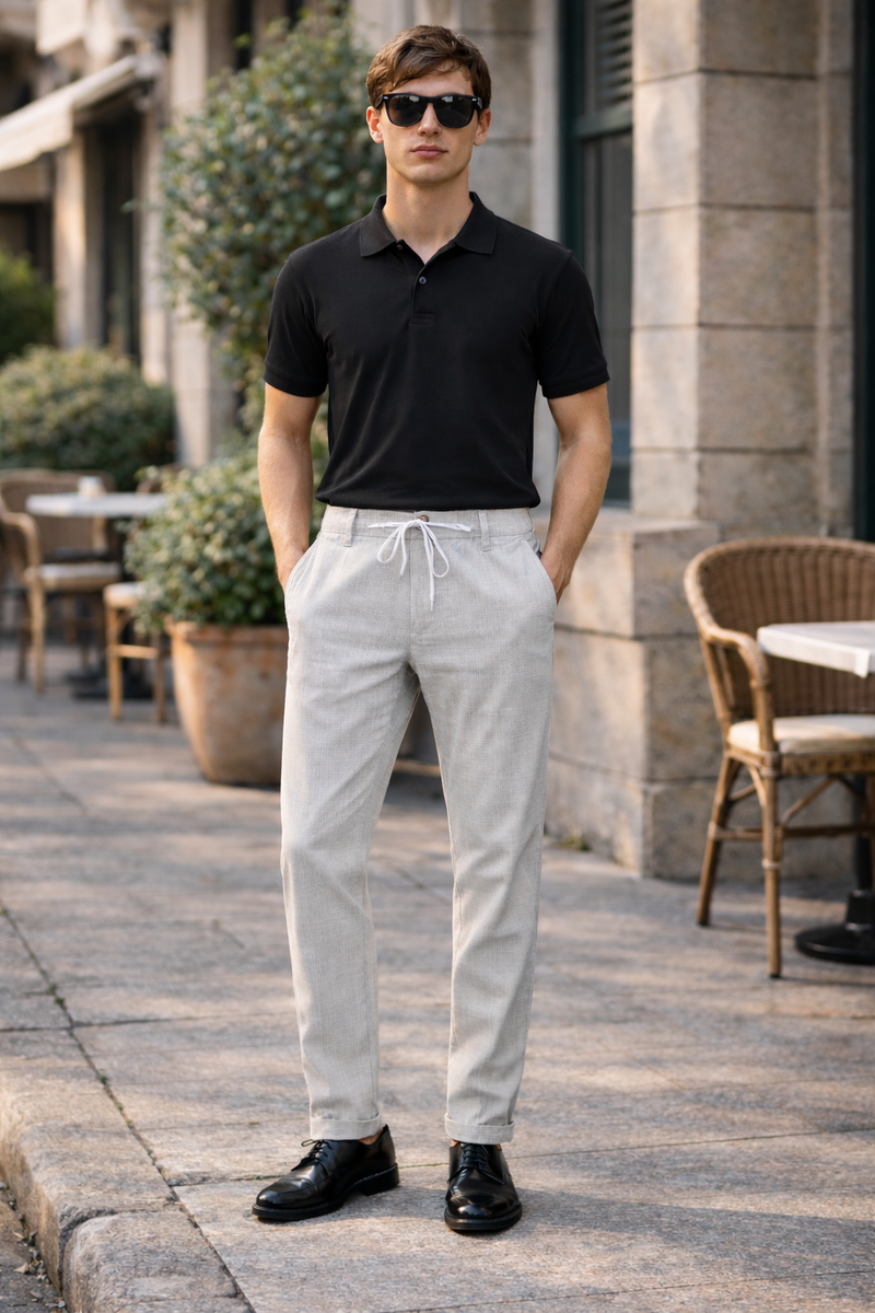 Comfort Fit Men's Linen Blend Lower