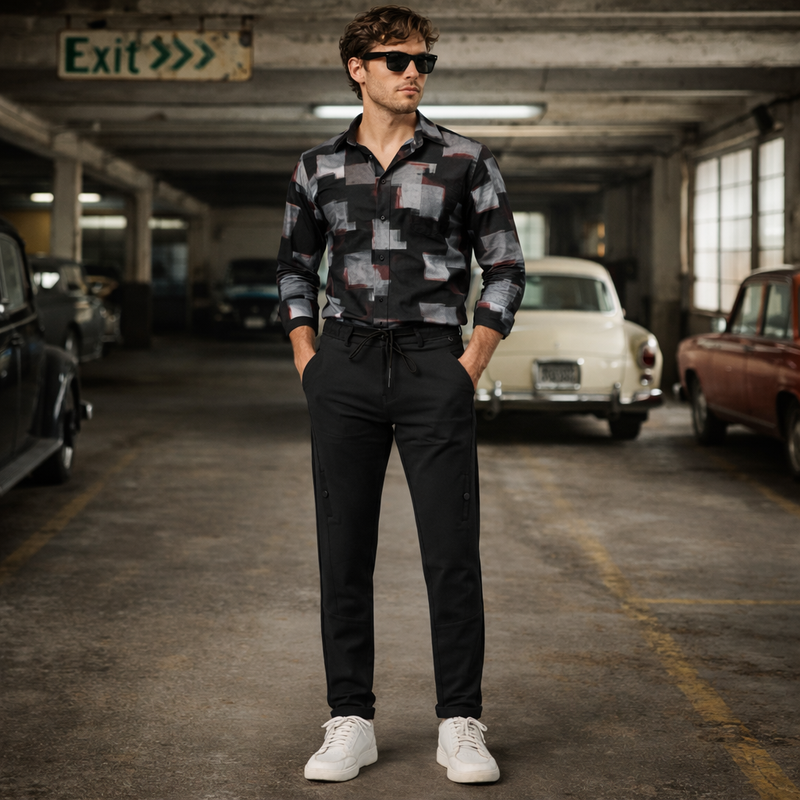 Relaxed Fit joggers with 4-Way Ultra-Stretch Lycra.